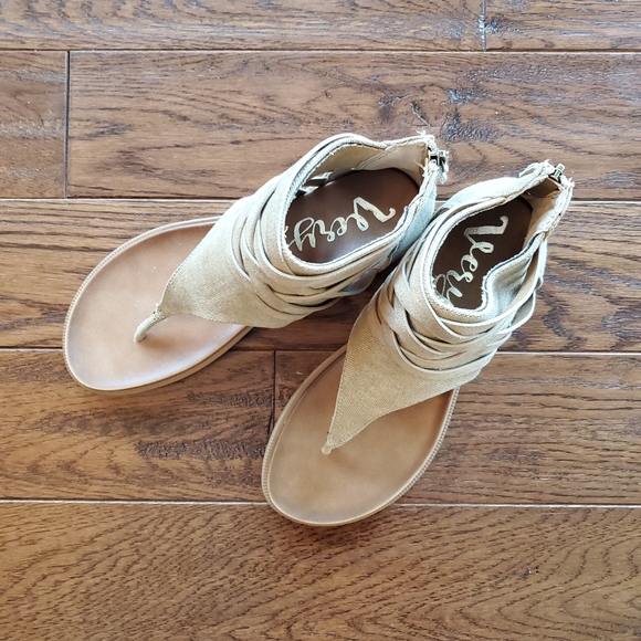 Sizes 6-11 Authentic Gypsy Jazz Sandals Carly Tan - Picture 2 of 3